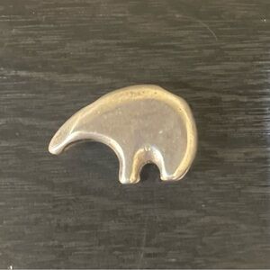 Vintage Sterling Polar Bear Pendant